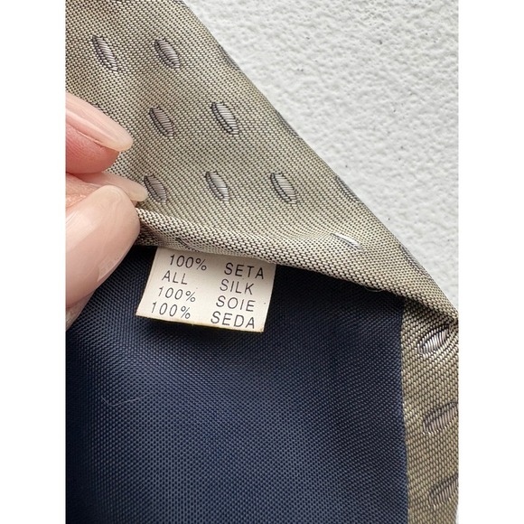 Itali Silk Necktie Patterned Design Business Casual Career - Picture 4 of 4